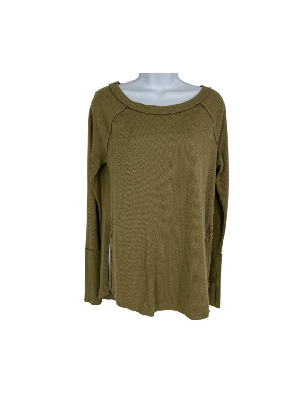 We The Free Snowy Thermal Long Sleeve Crew Neck Women's Size S
